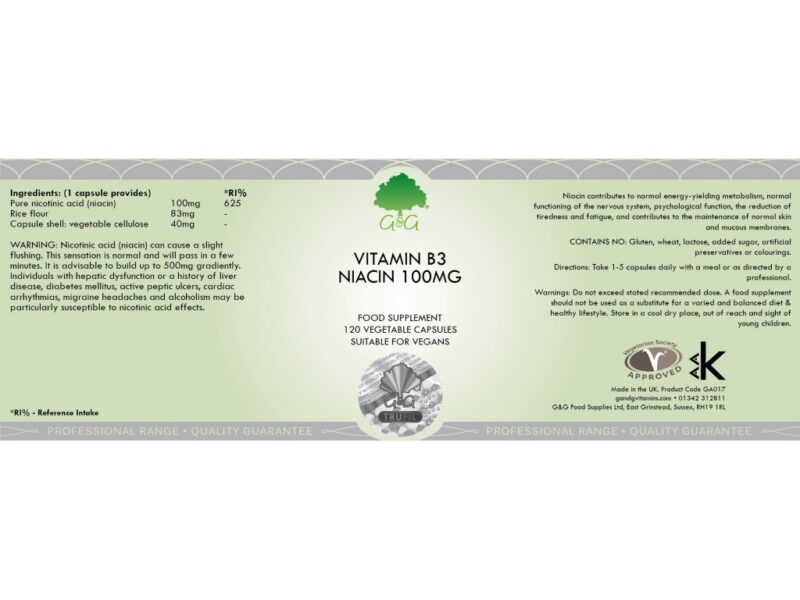 B3-vitamin (niacin) 100 mg - Image 2