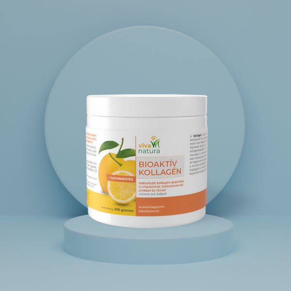 Viva Natura - Kollagén Plusz Hialuronsav italpor C-vitaminnal